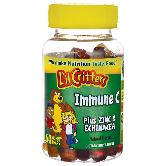 L'il Critters Immune C Plus Zinc & Echinacea / 60 Gummies
