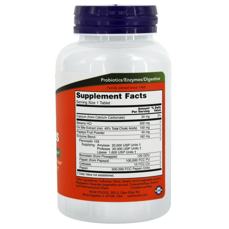 NOW Foods Super Enzymes / 180 Tablets