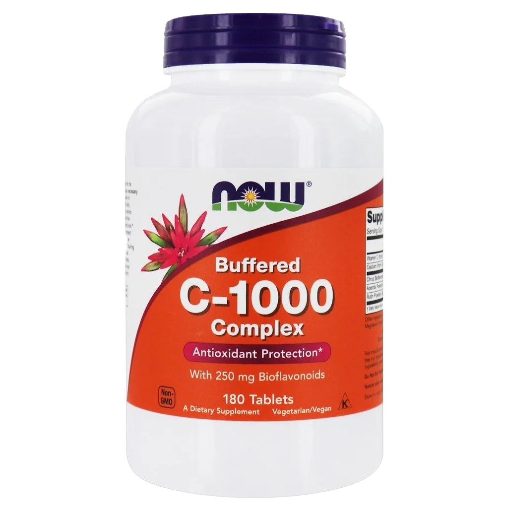 NOW Foods  Vitamin C-1000 Buffered Complex / 180 Tablets