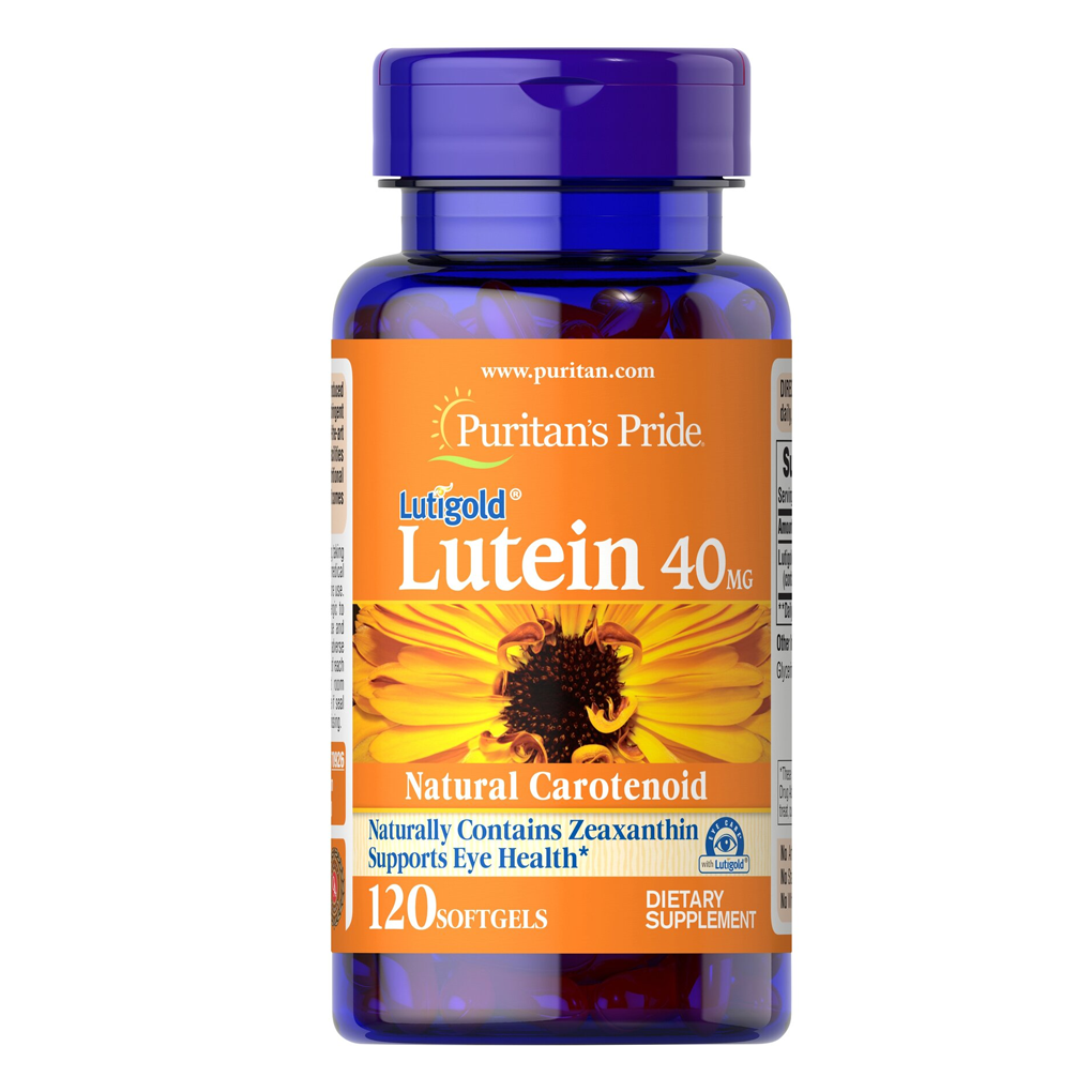 Puritan's Pride Lutein 40 mg with Zeaxanthin 1,600 mcg / 120 Softgels