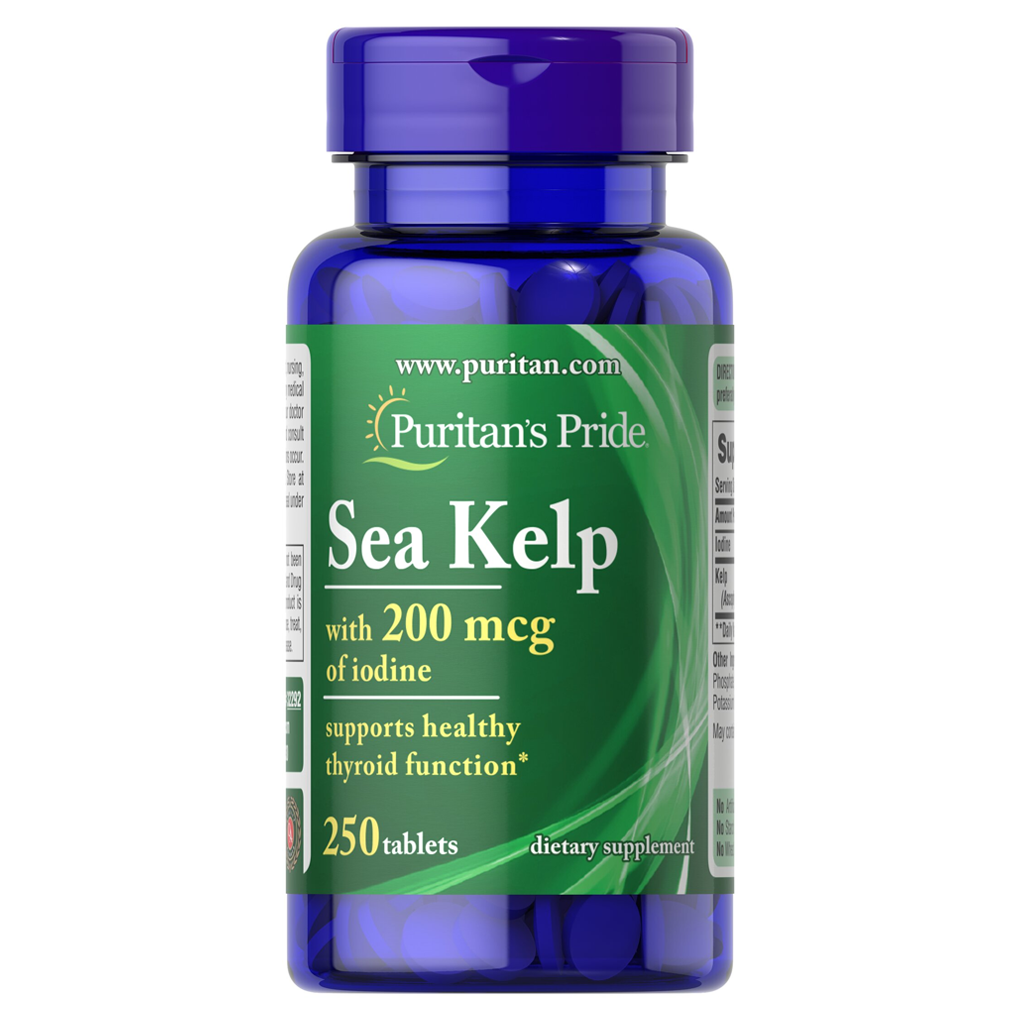 Puritan's Pride  Sea Kelp 200 MCG / 250 Capsules