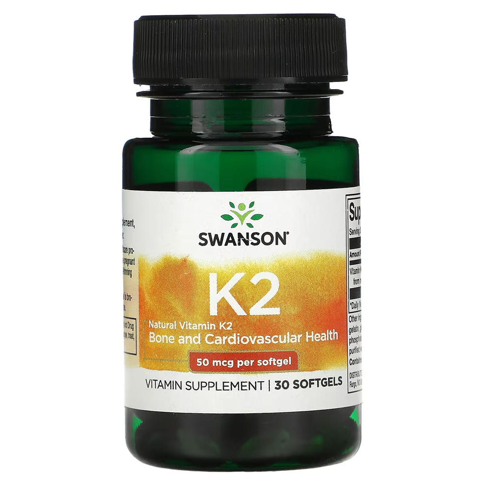 Swanson Ultra  Vitamin K2 - Natural 50 mcg / 30 Softgels