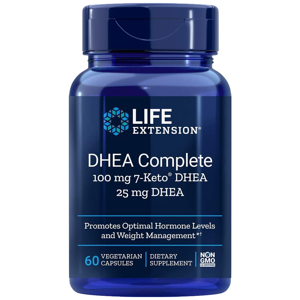 Life Extension DHEA Complete 100 mg , 7-Keto® DHEA 25 mg DHEA / 60 Vegetarian Capsules Life Extension DHEA Complete 100 mg , 7-Keto® DHEA 25 mg DHEA / 60 Vegetarian Capsules