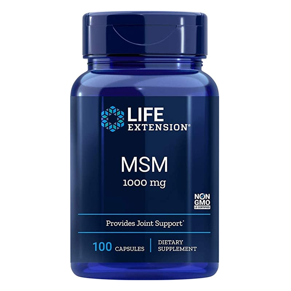 Life Extension MSM 1000 mg / 100 Capsules