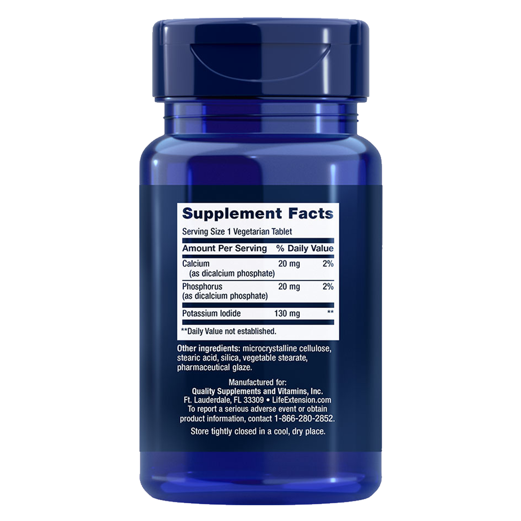 Life Extension  Potassium Iodide 130 mg / 14 Tablets