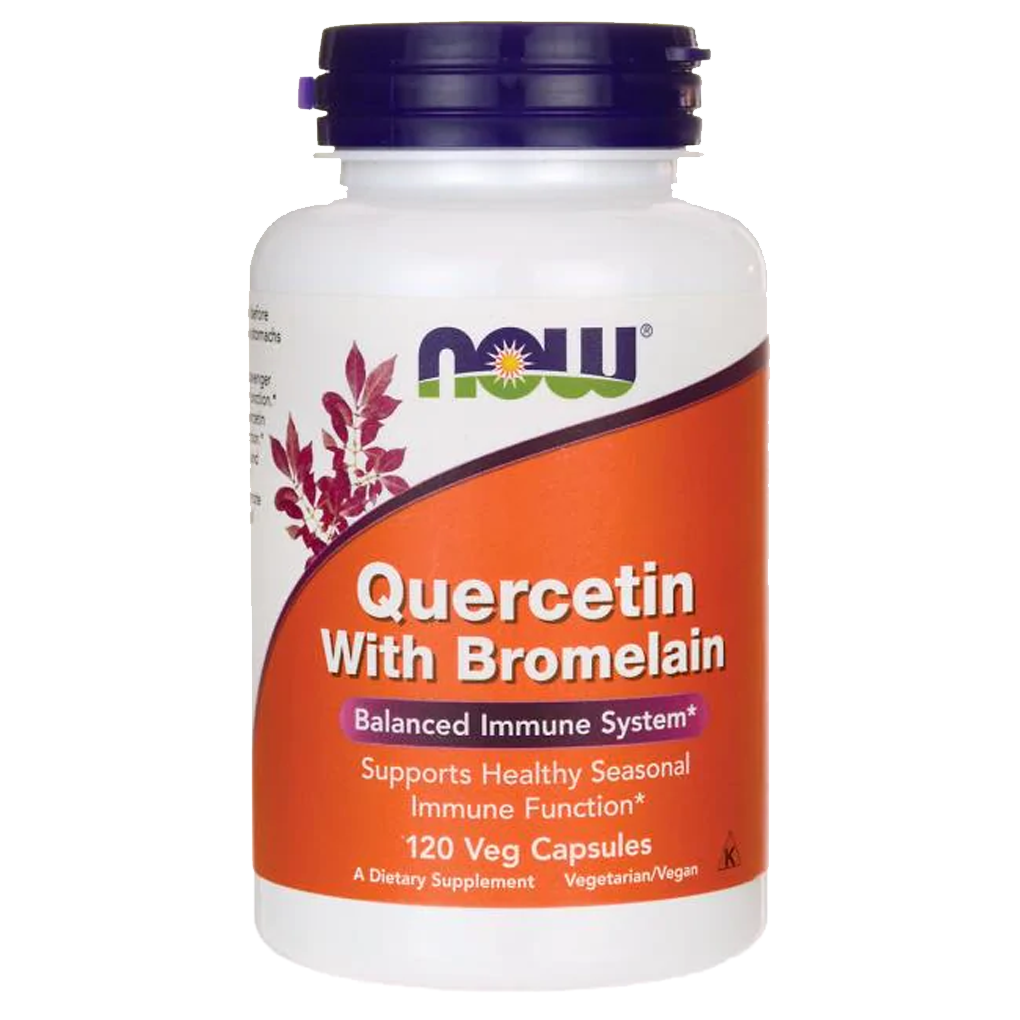 NOW Foods - Quercetin with Bromelain / 120 Capsules