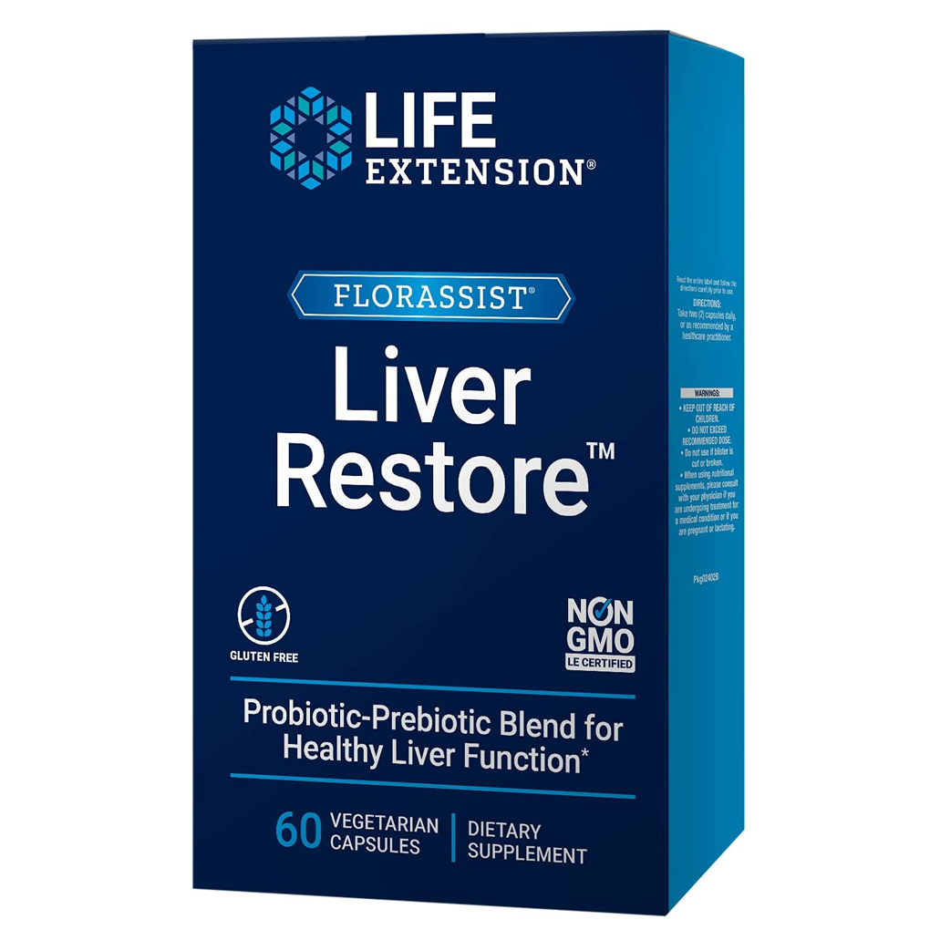 Life extension  FLORASSIST Liver Restore / 60 Vegetarian Capsules