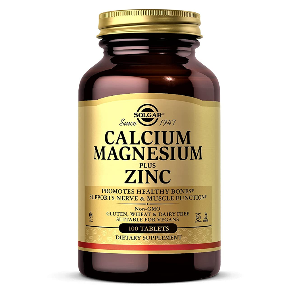 Solgar- Calcium Magnesium Plus Zinc / 100 Tablets