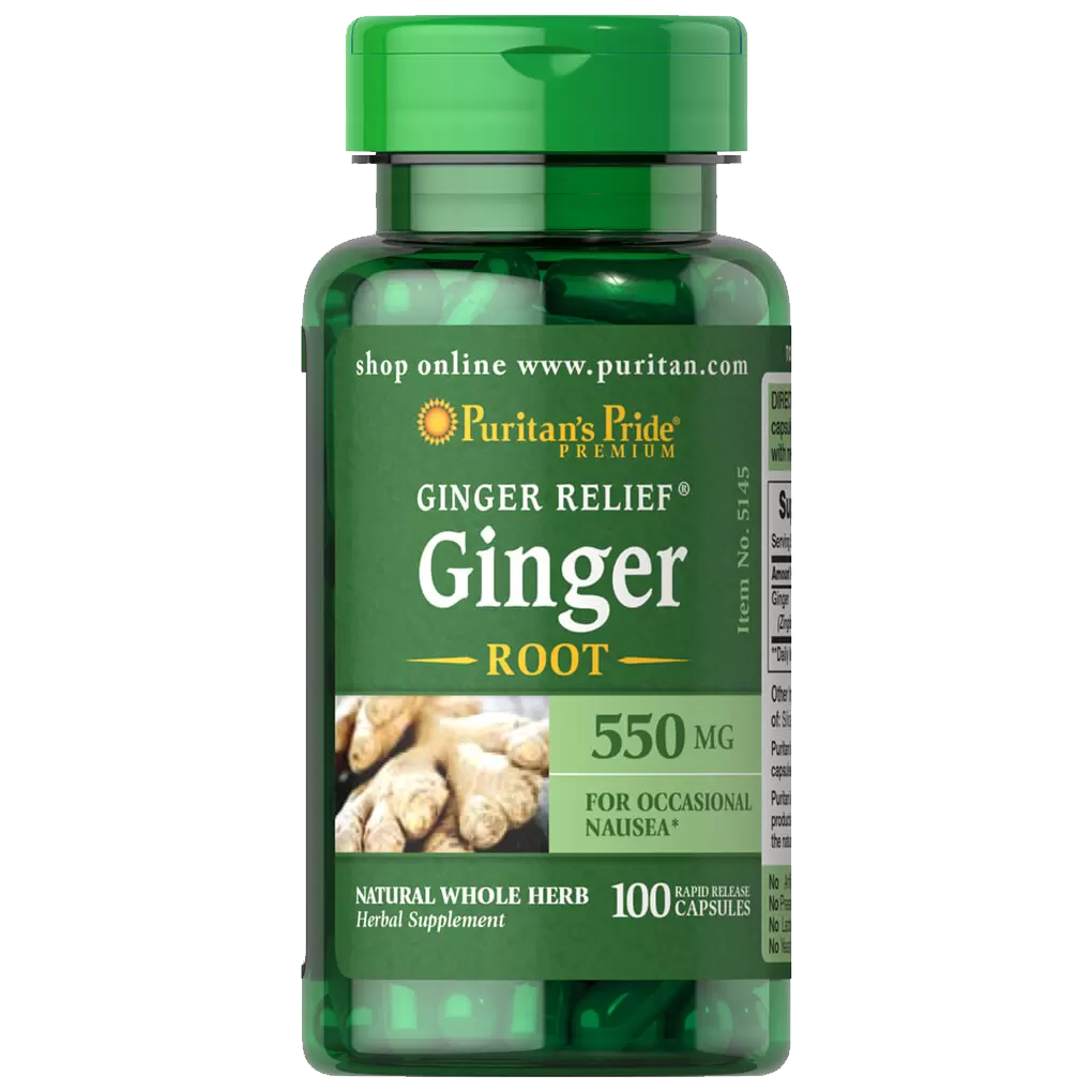Puritan's Pride Ginger Root 550 mg / 100 Capsules
