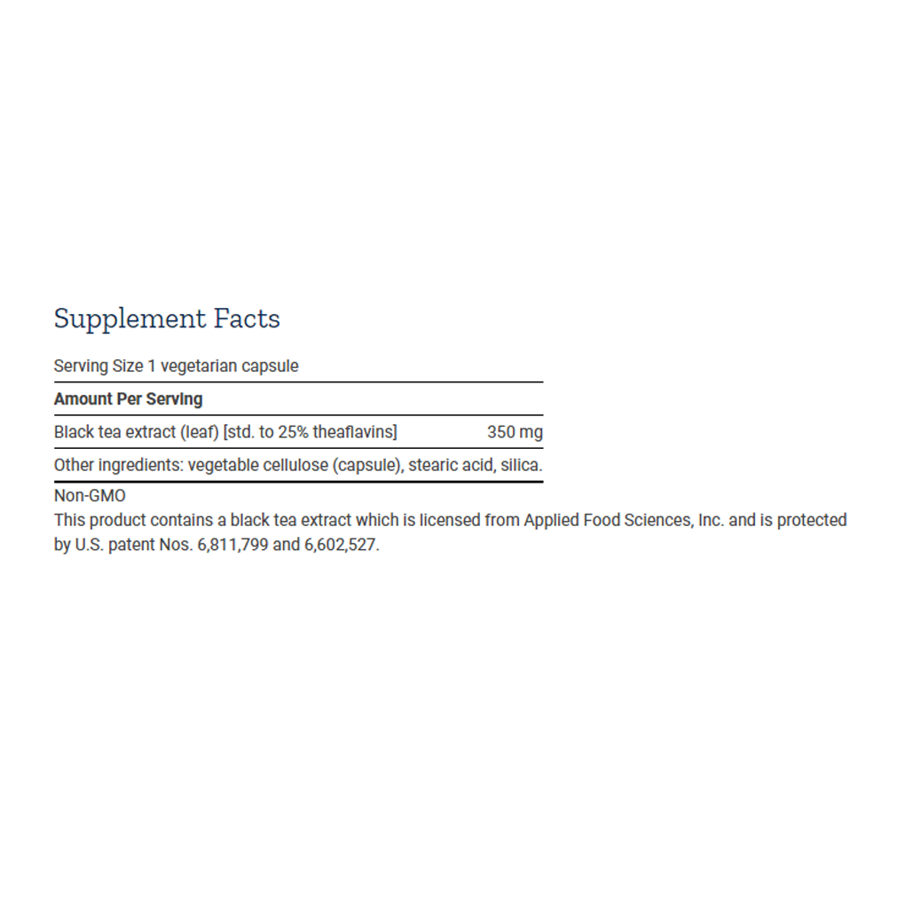 Life Extension Theaflavin Standardized Extract / 30 Vegetarian Capsules