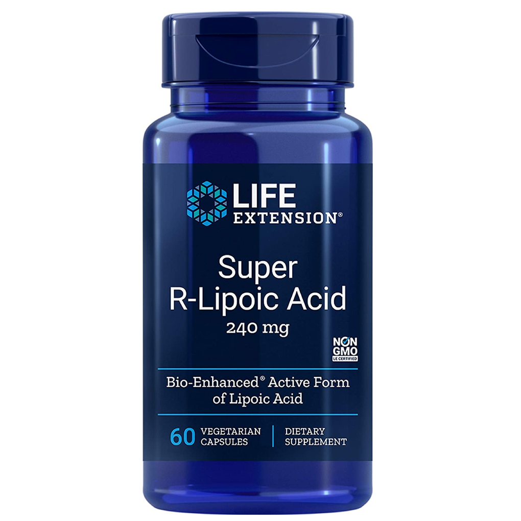 Life Extension Super R-Lipoic Acid 240 mg / 60 Vegetarian Capsules