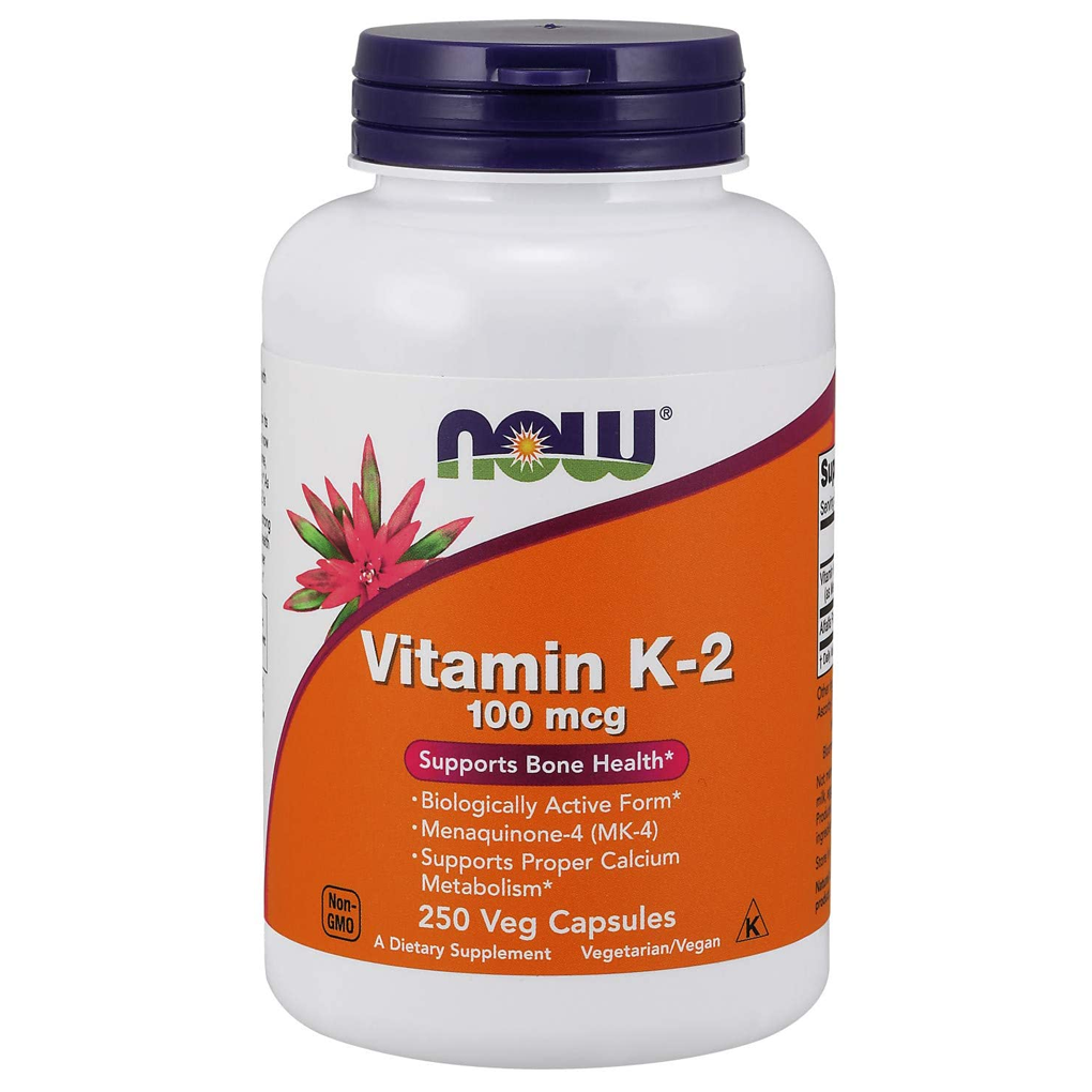 NOW Foods  Vitamin K-2 Bone Health Support 100 mcg. / 250 Capsules