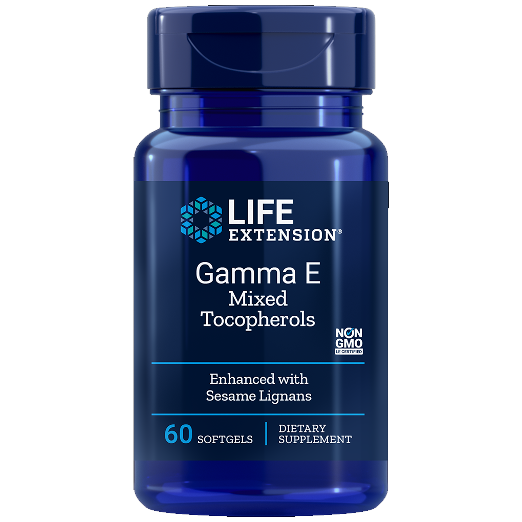 Life Extension  Gamma E Mixed Tocopherols / 60 Softgels