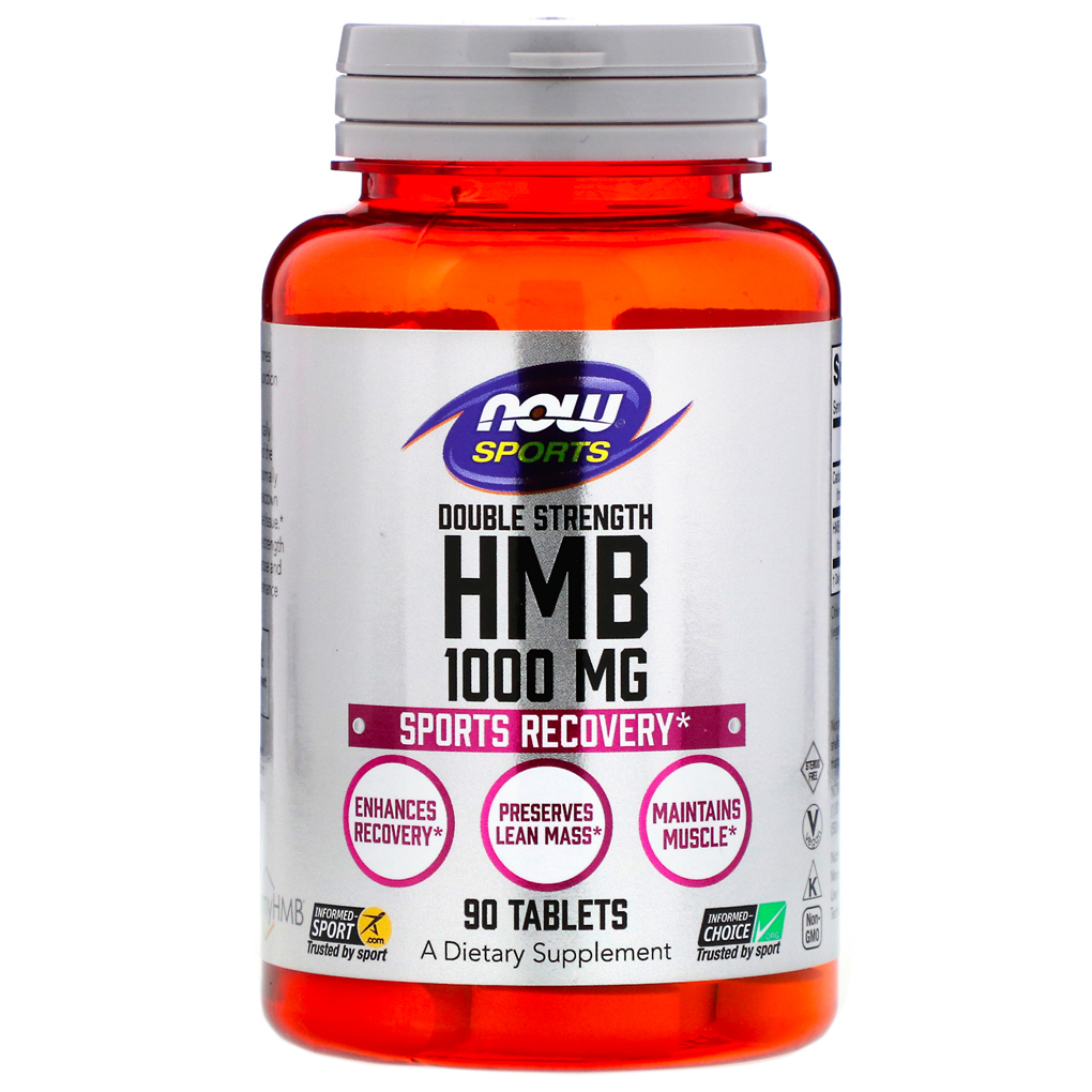 NOW  Foods  HMB Double Strength (1000mg) / 90 Tablets