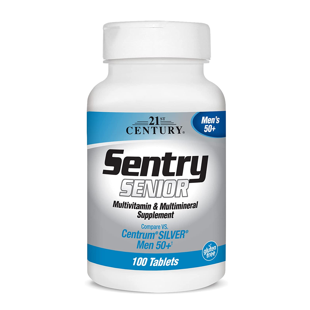21st Century  Sentry Senior Men's 50+ Multivitamin & Multimineral Supplement / 100 Tablets