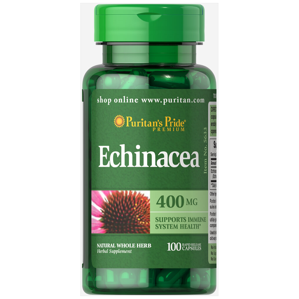 Puritan's Pride  Echinacea 400 mg / 100 Capsules