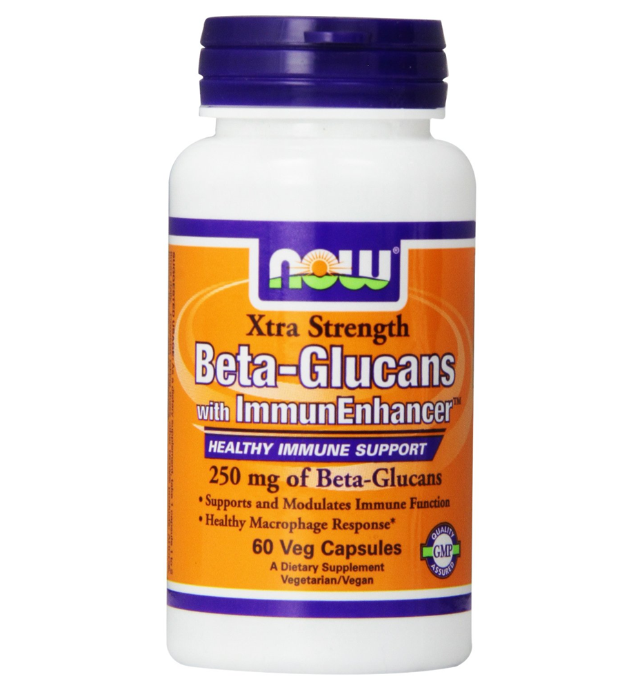 NOW® Foods Beta 1,3/1, 6 Glucan with Immunenhancer 250 mg. / 60 Veg Capsules