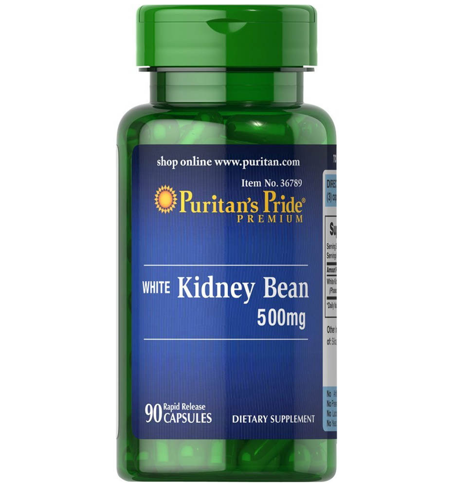 Puritan's Pride White Kidney Bean  500 mg / 90 Capsules