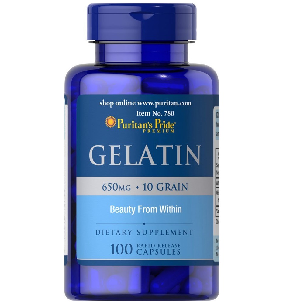 Puritan's Pride Gelatin 650 mg / 100 Capsules
