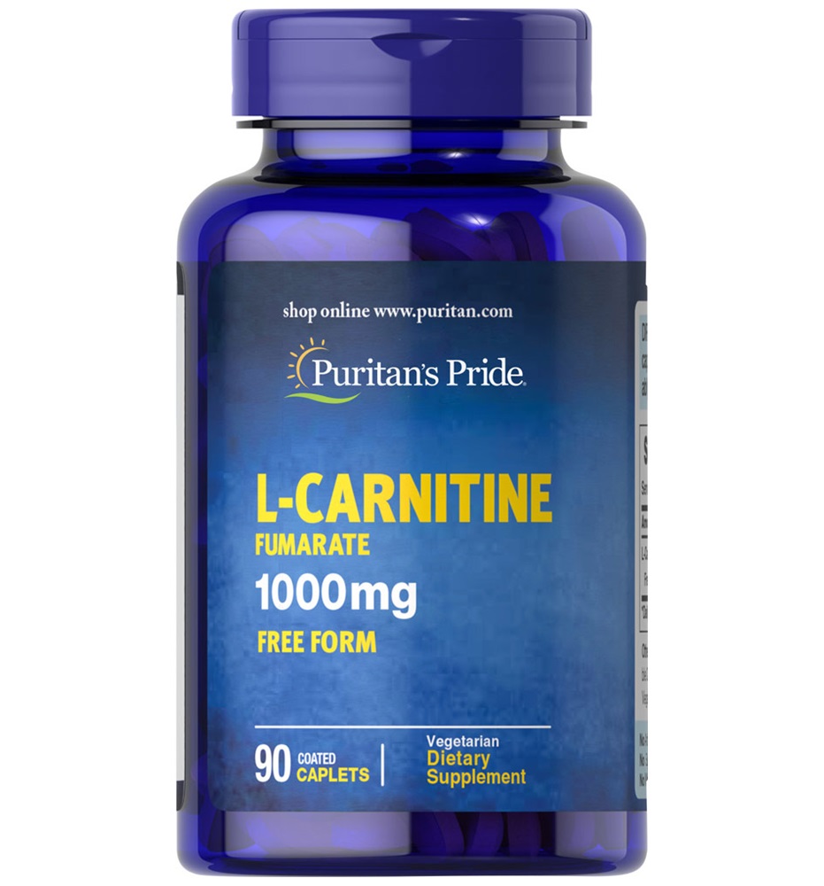 Puritan's Pride L-Carnitine Fumarate 1000 mg / 90 Caplets