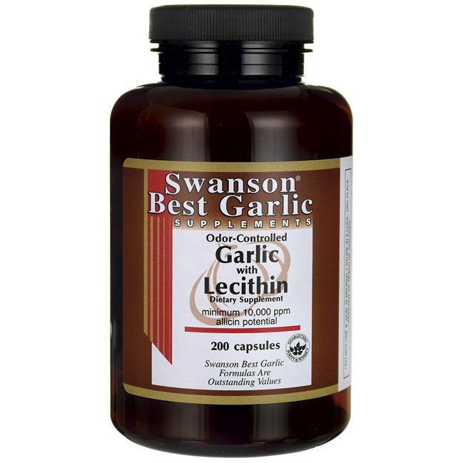 Swanson Best Garlic with Lecithin 600/380 mg - 200 Caps