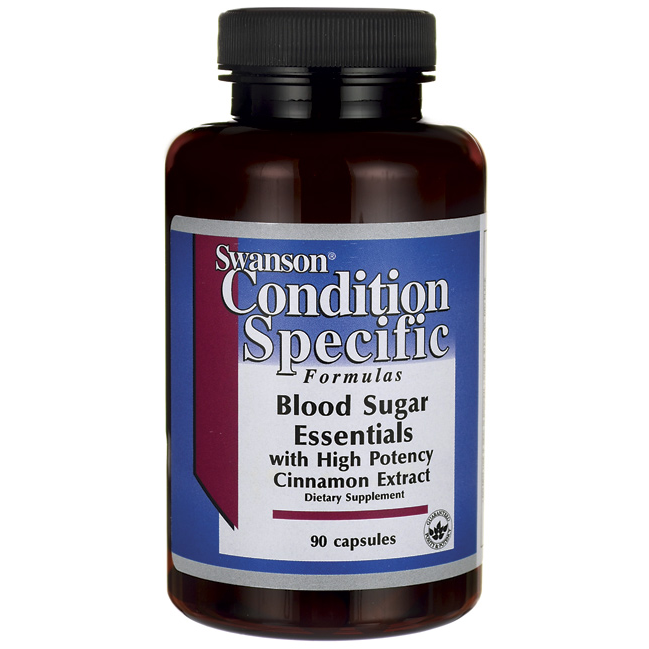 Swanson Condition Specific Formulas Blood Sugar Essentials with Cinnamon Extract / 90 Caps