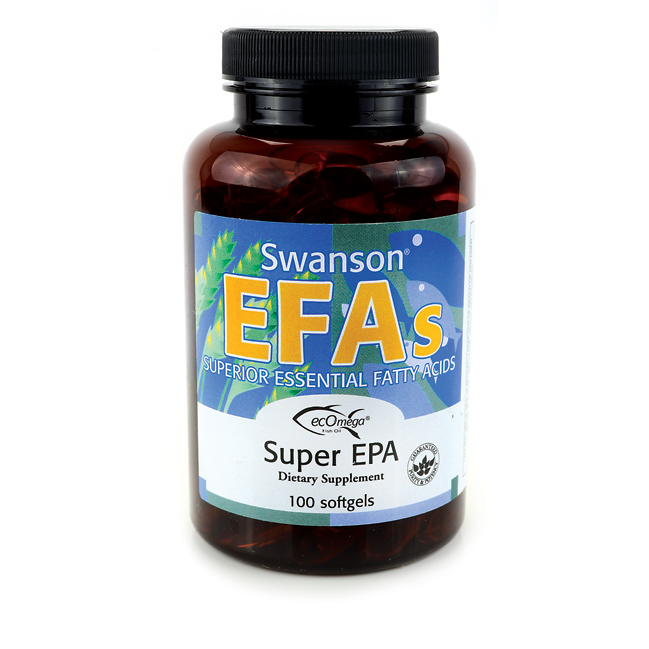 Swanson EFAs Super EPA Fish Oil / 100 Sgels