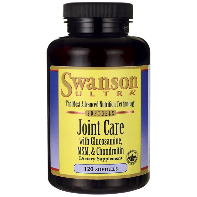 Swanson Ultra Joint Care with Glucosamine, MSM & Chondroitin Complex / 120 Sgels