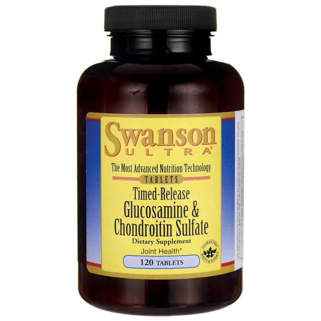 Swanson Ultra Timed-Release Glucosamine & Chondroitin Sulfate 750/600 mg - 120 Tabs