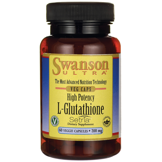 Swanson Ultra High Potency L-Glutathione 200 mg / 60 Veg Caps