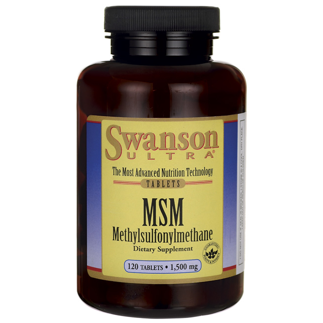 Swanson Ultra MSM 1,500 mg / 120 Tabs