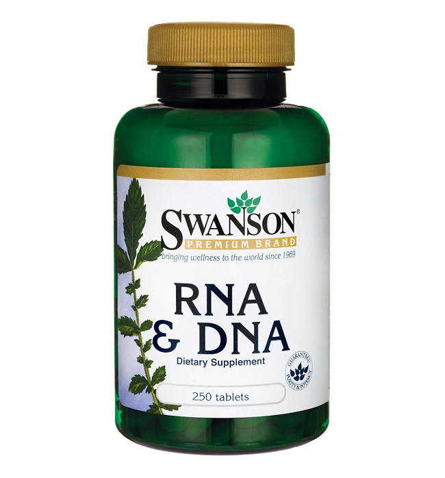 Swanson Premium RNA & DNA 100/10 mg – 250 Tabs