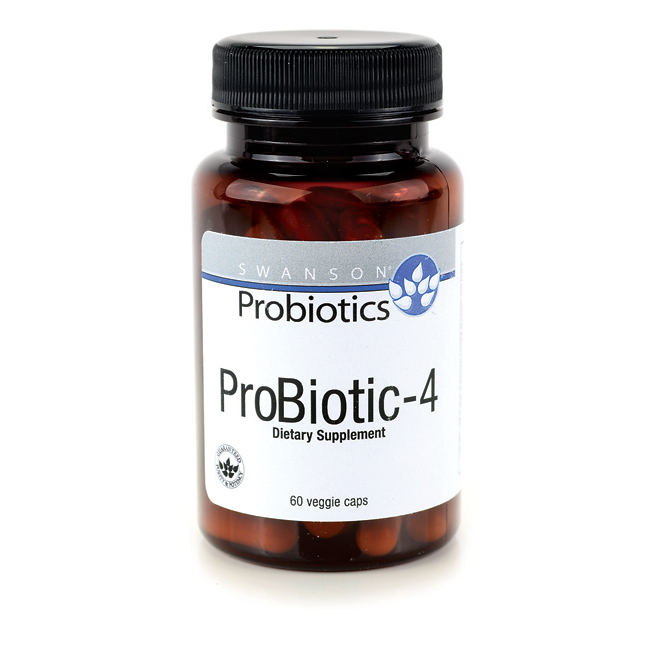 Swanson Probiotics ProBiotic-4 / 60 Veg Drcaps