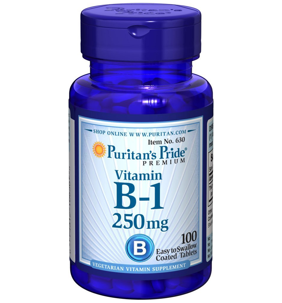 Puritan's Pride  Vitamin B-1  250 mg  / 100 Tablets