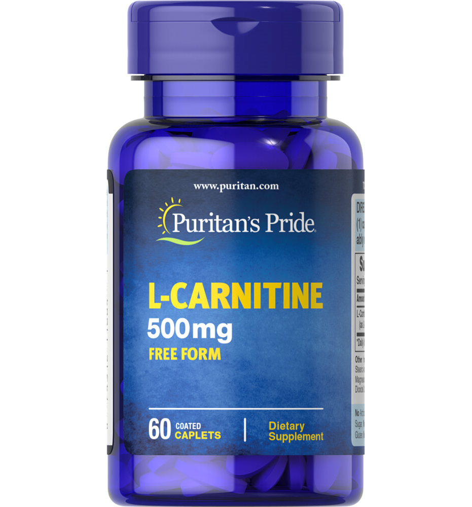 Puritan's Pride L-Carnitine 500 mg  / 60 Caplets