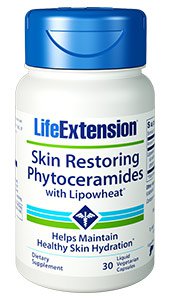 Life Extension Skin Restoring Phytoceramides with Lipowheat 350 mg / 30 Liq Vegcap