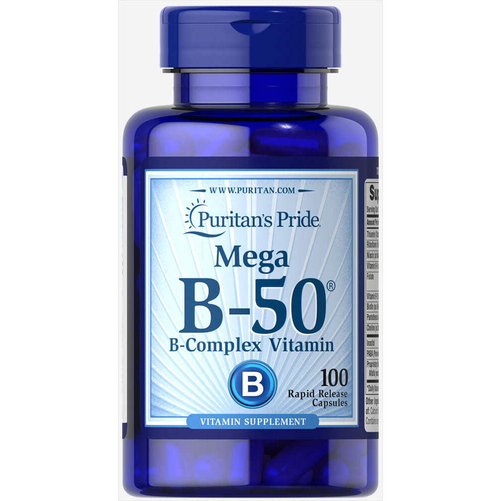 Puritan's Pride Vitamin B-50® Complex / 100 Capsules
