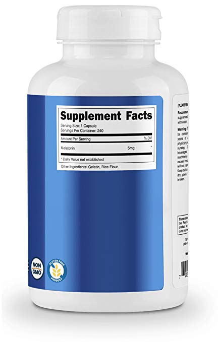 Nutricost Melatonin 5mg / 240 Capsules Nutricost Melatonin 5mg / 240 Capsules