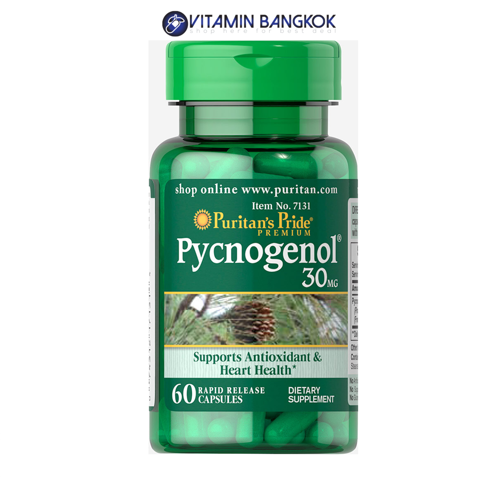 Puritan's Pride Pycnogenol 30 mg / 60 Capsules