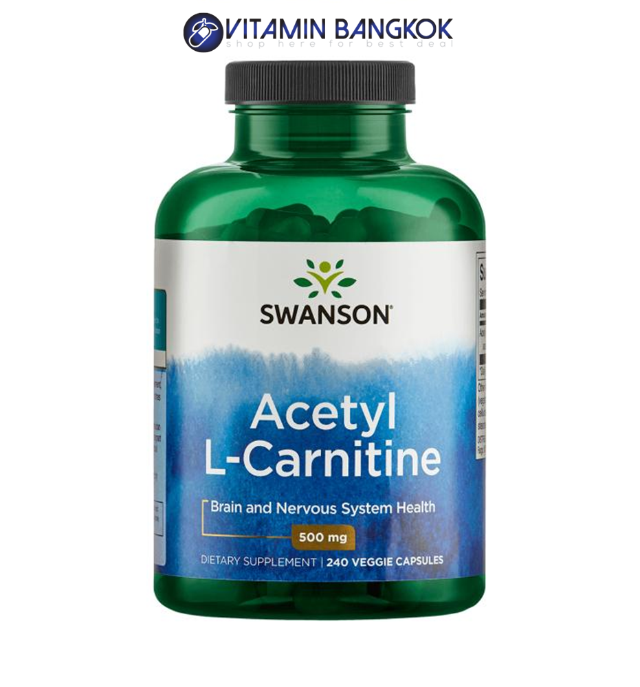 Swanson Premium Acetyl L-Carnitine 500 mg / 240 Veg Caps