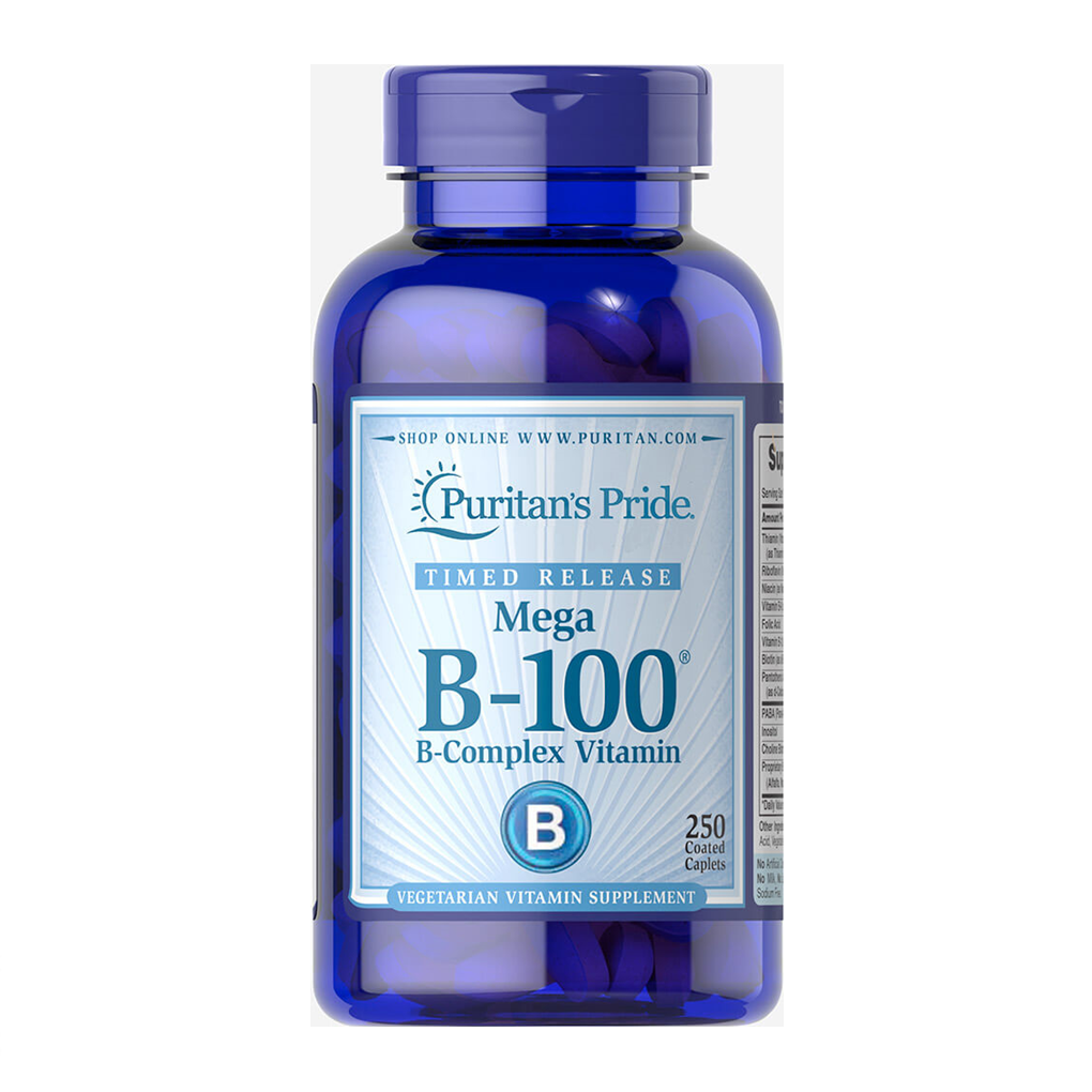 Puritan's Pride Vitamin B-100  Complex Timed Release / 250 Caplets