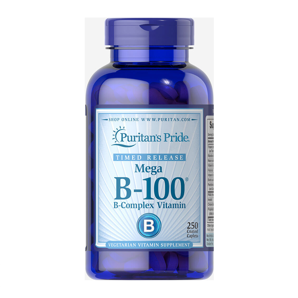 Puritan's Pride Vitamin B-100 Complex Timed Release / 250 Caplets