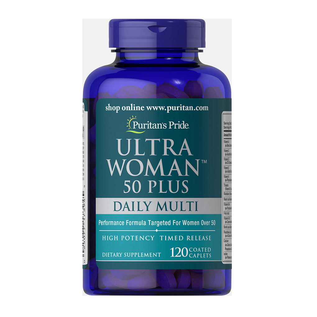 Puritan's Pride Ultra Woman 50 Plus Multi-Vitamin / 120 Coated Caplets