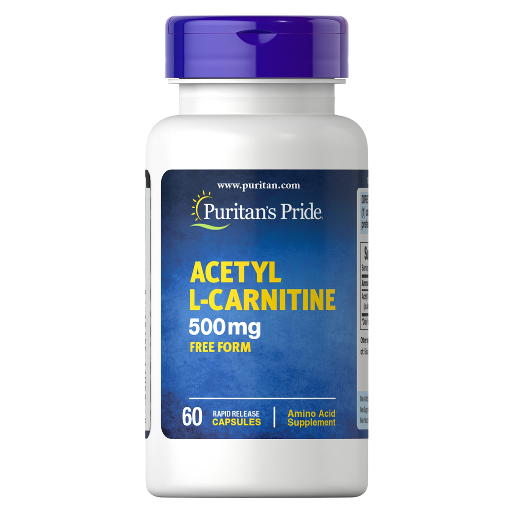 Puritan's Pride Acetyl L-Carnitine 500 mg / 60 Capsules