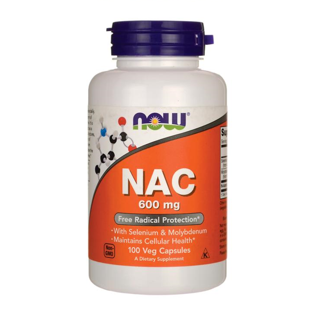 NOW Foods NAC (N-Acetyl Cysteine) 600 mg with Selenium & Molybdenum / 100 Veg Caps