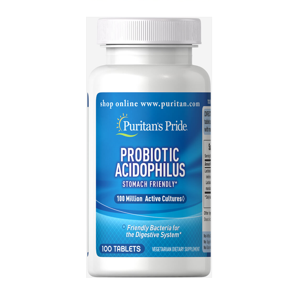 Puritan's Pride Probiotic Acidophilus 100 million / 100 Tablets