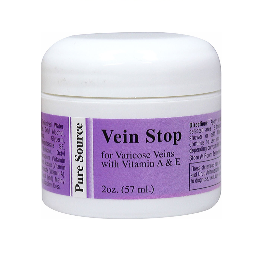 Pure Source Vein Stop for Varicose Veins / 2 oz Cream