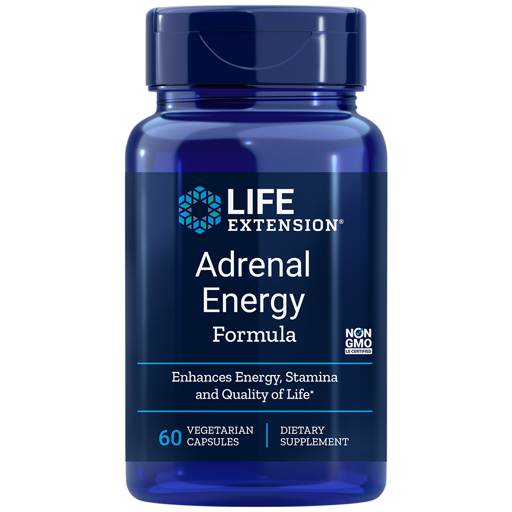 Life Extension Adrenal Energy Formula / 60 Veg Capsules