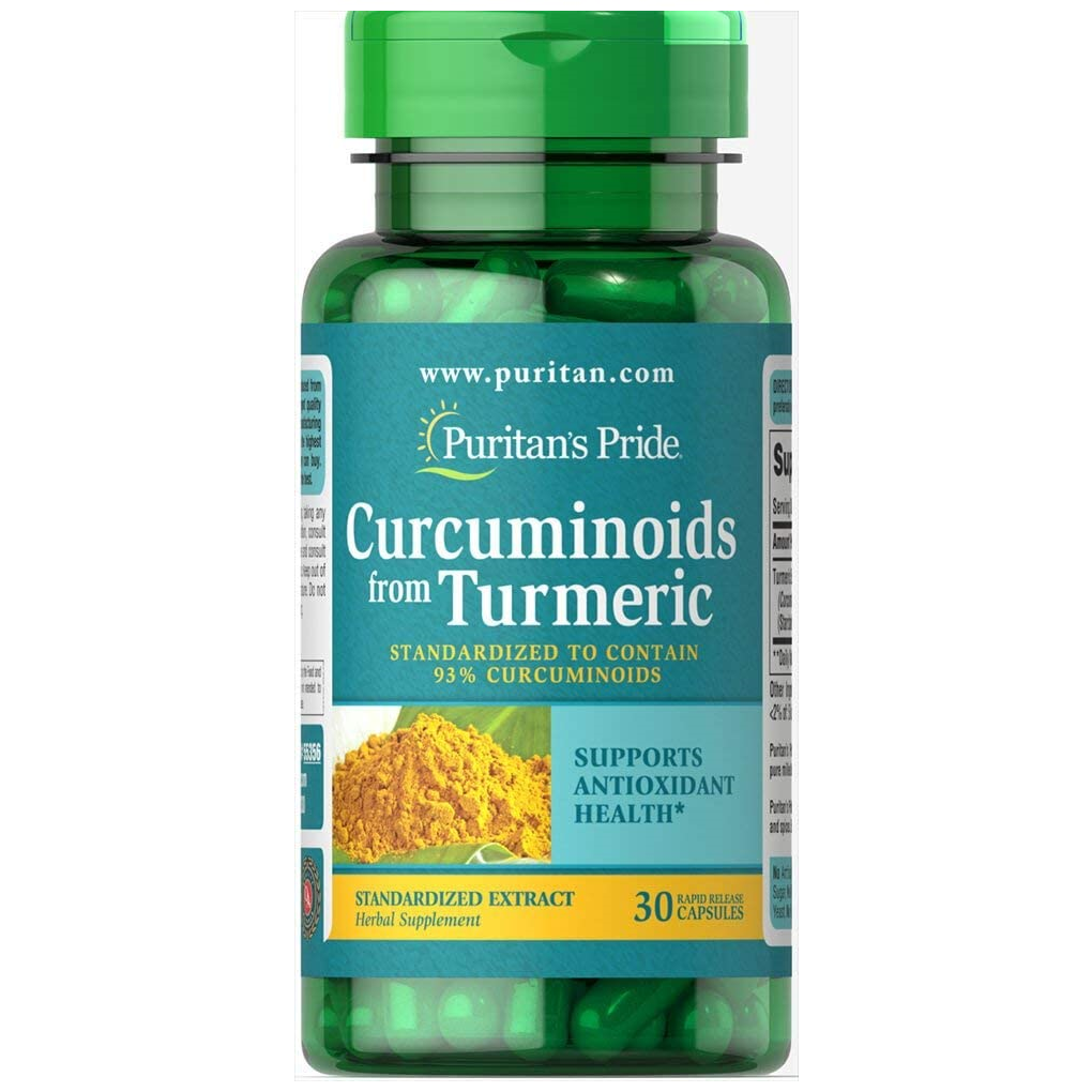 Puritan's Pride Curcuminoids 500 mg from Turmeric Standardized Extract / 30 Capsules