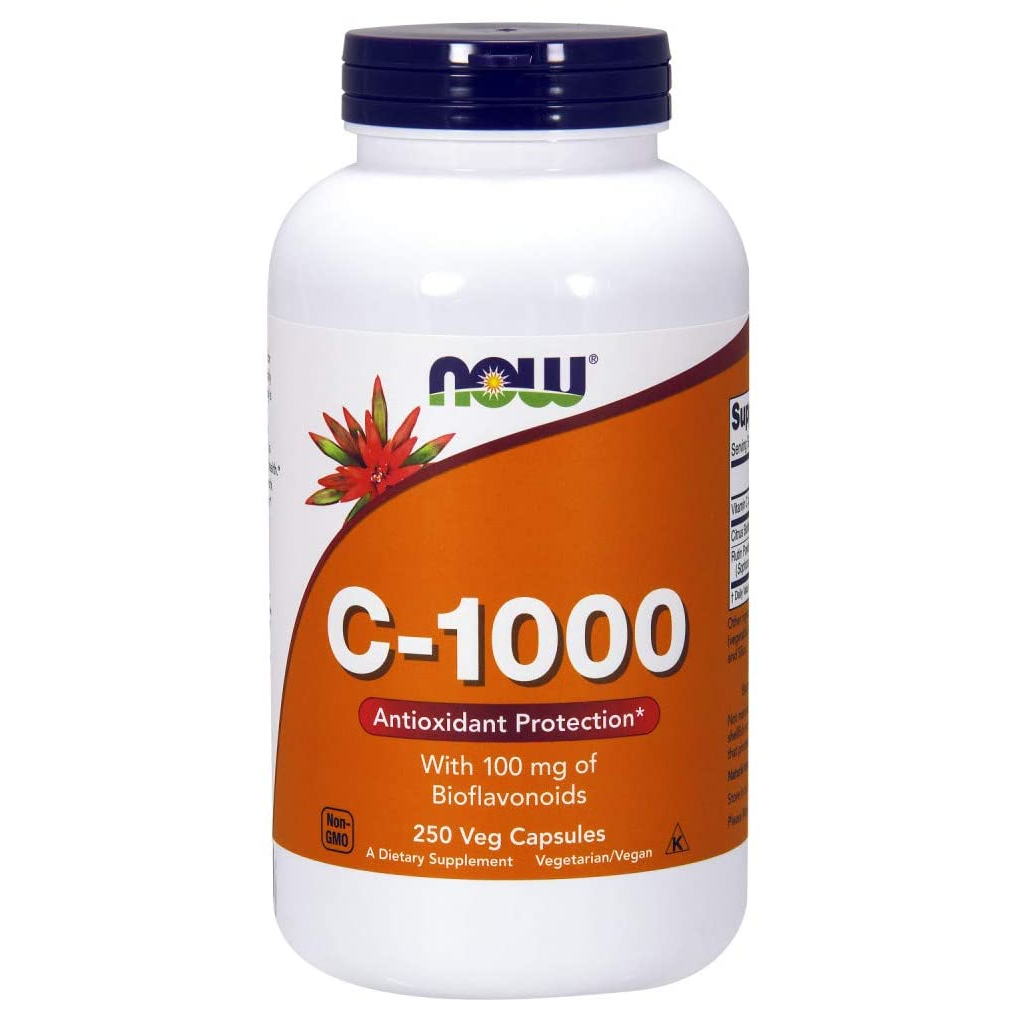 NOW Foods Vitamin C1000 Antioxidant Protection (Vitamin C Citrus Bioflavanoids Complex Rutin) / 250 Vegetable Capsules